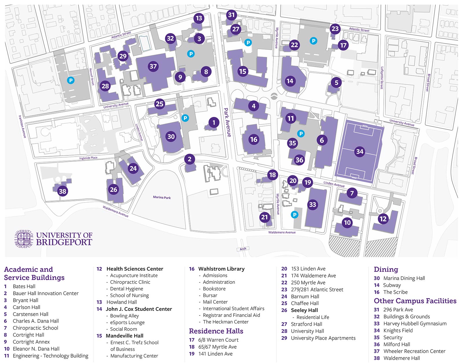 Lafayette College Campus Map - Wynne Karlotte