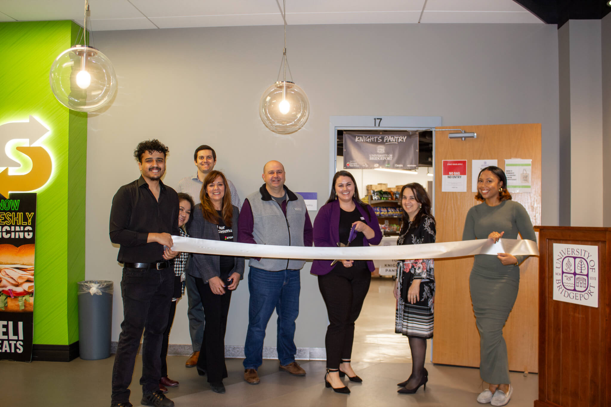 Ribbon-Cutting for Renovated Student Food Pantry | University of Bridgeport